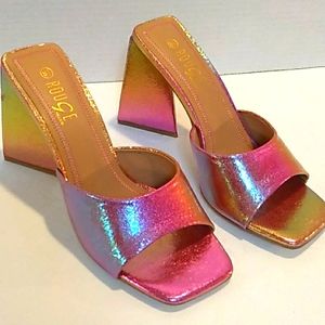 (NWT) MULTI COLOR HEELS
